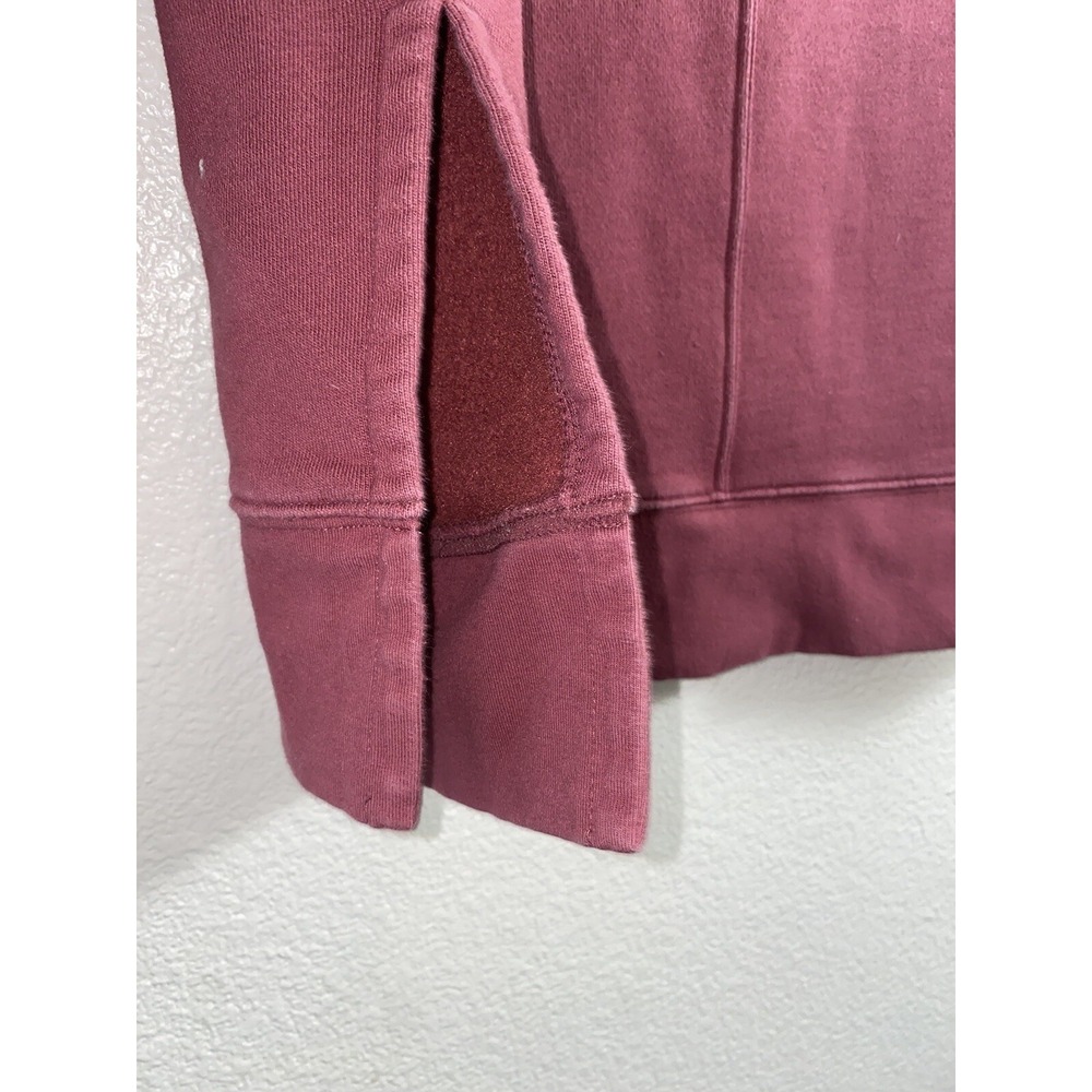 Athleta 24/7 Funnel Neck Pullover Sweatshirt Size Small Maple Red - Picture 7 of 8